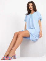 Šaty DHJ SK 0123.60P svetlo modrá