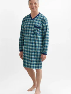 Pánska nočná košeľa Martel 501 Káro dl / r M-2XL Sylwester II