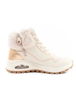 Skechers Uno Rugged dámske športové topánky zateplené topánky zimné béžové dámske