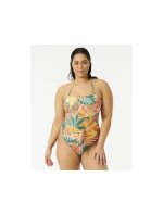 RIP CURL Brazílske jednodielne plavky zeleno-žlté