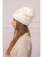 Dámska čiapka Larisa K395 ecru