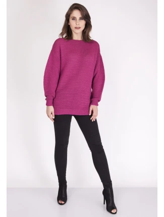 Dámsky sveter Jumper Beatrix SWE 097 Amaranth - MKMSwetters