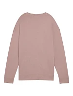 Dámske nohavice Puma ESS Small No.11 Logo Relaxed Crew Pink 684975 88
