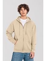 Fruit of the Loom Iconic Premium Hooded Sweat Jacket Mikina s kapucňou z hrubej bavlny 16.2286 desert sand Fruit of the Loom Iconic Premium Hooded Sweat Jacket Mikina s kapucňou z hrubej bavlny 16.2286 desert sand