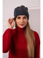 Dámska čiapka Amira K359 graphite+black