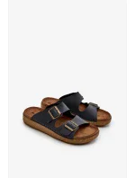 Ľahké pohodlné pánske papuče s prackami Inblu tmavomodré