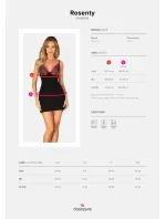Jemná košieľka Rosenty chemise - Obsessive