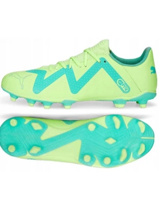 Pánske kopačky FG/AG 107187 03 Neon green with blue - Puma