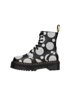 Dámska členková obuv Jadon DM26882009 Čierna s bielym vzorom - Dr. Martens