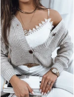 Dámsky sveter MINSTRAL beige FashionStreet MY1618 Dámsky sveter MINSTRAL beige FashionStreet MY1618