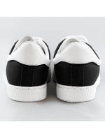 Čierno-biele šnurovacie dámske sneakersy (BF-025)