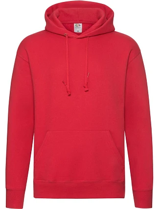 Fruit of the Loom Premium Hooded Sweat Pánska mikina s kapucňou 16.2152 červená Fruit of the Loom Premium Hooded Sweat Pánska mikina s kapucňou 16.2152 červená