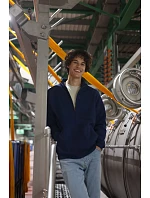 Fruit of the Loom Iconic Premium Sweat Jacket Mikina z hrubej bavlny 16.2290 athletic heather