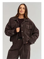 hřejivá kordová bunda model 232013 Makadamia hřejivá kordová bunda model 232013 Makadamia