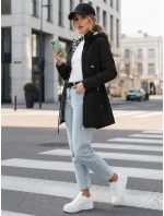 Dámska bunda parka s kapucňou čierna FashionStreet TY5570 Dámska bunda parka s kapucňou čierna FashionStreet TY5570