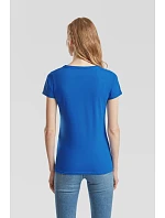 Fruit of the Loom Lady-Fit Valueweight V-Neck T Dámske tričko s výstrihom do V 16.1398 čierne