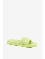 Damskie Klapki 4FMM00FFLIF045-45S Limonkowe