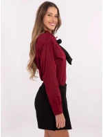 Košeľa DHJ KS 9236.92P bordová