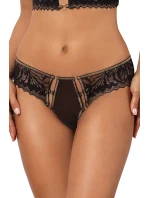 Trblietavé tangá V-10118 čierna/zlatá - Axami Trblietavé tangá V-10118 čierna/zlatá - Axami