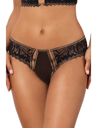 Trblietavé tangá V-10118 čierna/zlatá - Axami Trblietavé tangá V-10118 čierna/zlatá - Axami