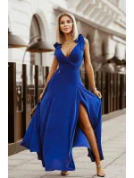 Dámske večerné šaty 231 modré - Bicotone