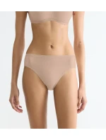 Dámske bavlnené tričko GO Daily Tai - BROWN - beige 00LZ - SLOGGI