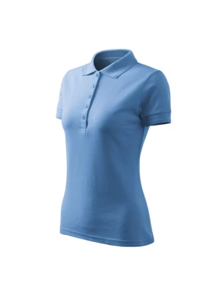 Dámske tričko Pique Polo Free (modré)