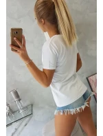 Blúzka s potlačou Perfektná biela Blúzka s potlačou Perfektná biela