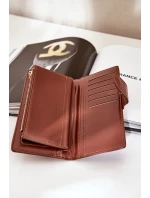 Portfel Damski Z Eko Skóry Brązowy Kalinessa