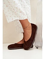 Dámske balerínky typu barefoot v čokoládovej farbe Hollin Dámske balerínky typu barefoot v čokoládovej farbe Hollin