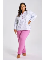 3462 DÁMSKE DLHÉ PYŽAMO YOLANDA 2XL-4XL