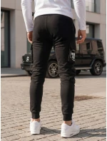 Pánske bojové nohavice čierne FashionStreet UX4164