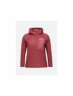Dámska mikina PEAK PERFORMANCE W Freelight Polartec Alpha Hood, červená farba Dámska mikina PEAK PERFORMANCE W Freelight Polartec Alpha Hood, červená farba