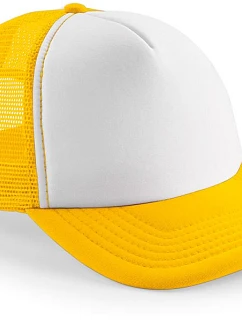 Beechfield B 645 5-panelová čiapka Vintage Trucker 53.0645 slnečnica/biela
