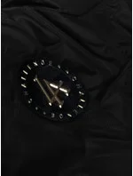 Čierna dámska tenká bunda so stojačikom S'West (B8363-1)