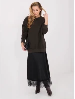 Dámska bavlnená základná mikina Goodlookin Dark Brown (A1047)