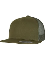 Flexfit 6006 5-panelová čiapka typu Trucker 55.6006, machovo zelená Flexfit 6006 5-panelová čiapka typu Trucker 55.6006, machovo zelená