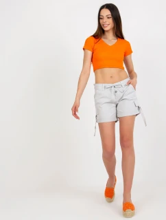 Šortky D60530Z62009K svetlo šedá