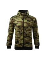 Pánska mikina bez gombíkov Camo M MLI-C1934 army - Malfini