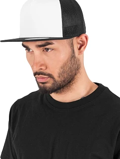 Flexfit 6006 5-panelová čiapka typu Trucker 55.6006 čierna/biela/čierna