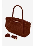 Shopper kabelka z imitace semiše Camel Nellia