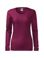Štíhla košeľa pre ženy fuchsiová