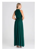 Dámske spoločenské šaty M945 zelené - Figl Dámske spoločenské šaty M945 zelené - Figl