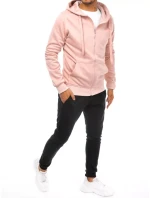 FashionStreet pánska ružovo-čierna tepláková súprava AX0640