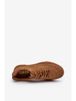Trampki Męskie Zamszowe Big Star NN174186 Camel