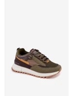 Buty Sportowe Sneakersy Męskie Big Star RR174280 HI-POLY SYSTEM Ciemnozielone