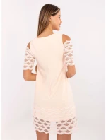 LK SK 506654 šaty.52 broskýň LK SK 506654 šaty.52 broskýň