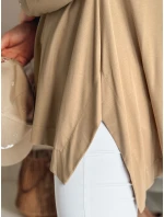 Dámska oversize maslová blúzka s príveskom COMFILA tmavohnedá FashionStreet RY2789 Dámska oversize maslová blúzka s príveskom COMFILA tmavohnedá FashionStreet RY2789
