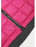 Obojstranná bunda v grafitovo-amarantovej farbe pre prechodné obdobie (7700)