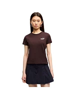 Dámske tričko Puma ESS Small No.1 Logo Tee(s), tmavo hnedé, 682373, 33
